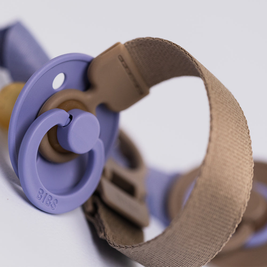 Bibs Pacifier Clip Loop Dark Oak