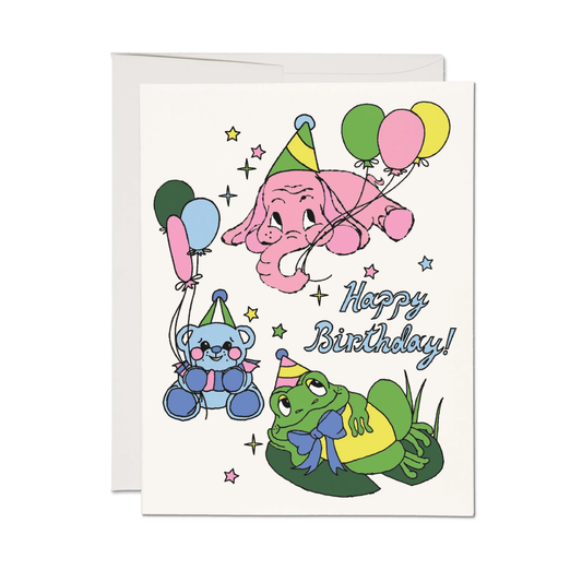 Birthday Animals Greeting Card