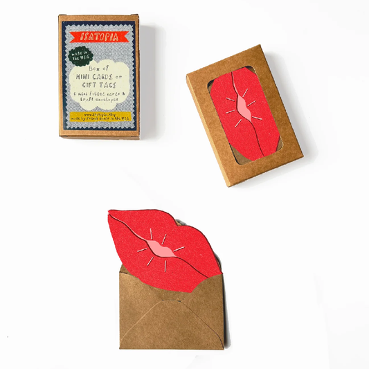 Bisou Lips Mini Cards Box of 6