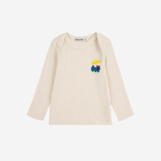 Bobo Choo Choo Long Sleeve T Shirt White