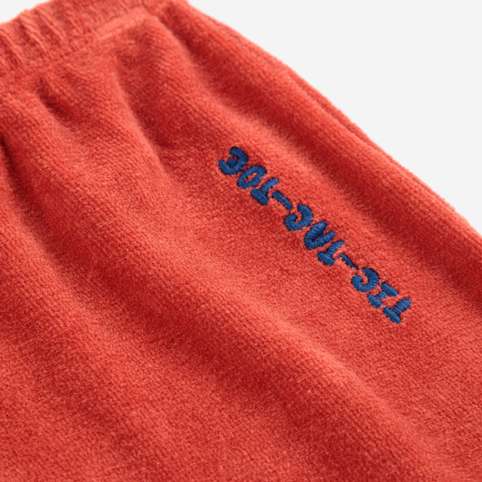 Tic Tac Toe Footed Leggings Red