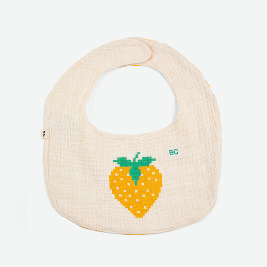 Pixel Strawberry Bib