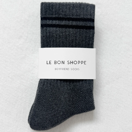 Boyfriend Socks Charcoal