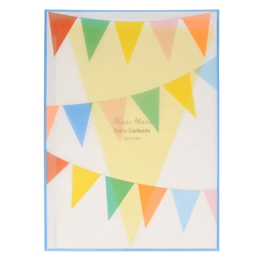 Bright Tissue Flag Garland 2 Pack