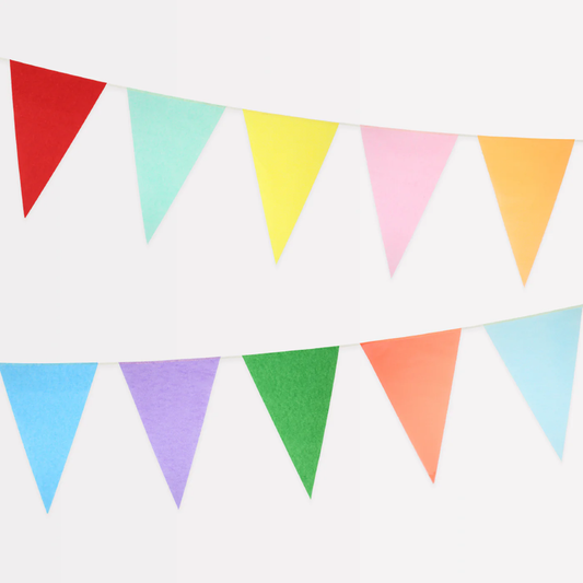 Bright Tissue Flag Garland 2 Pack