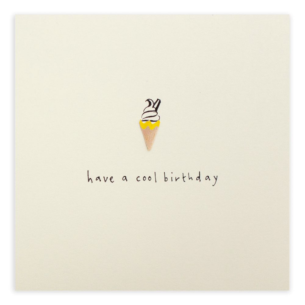 Cool Birthday Pencil Shavings Greeting Card