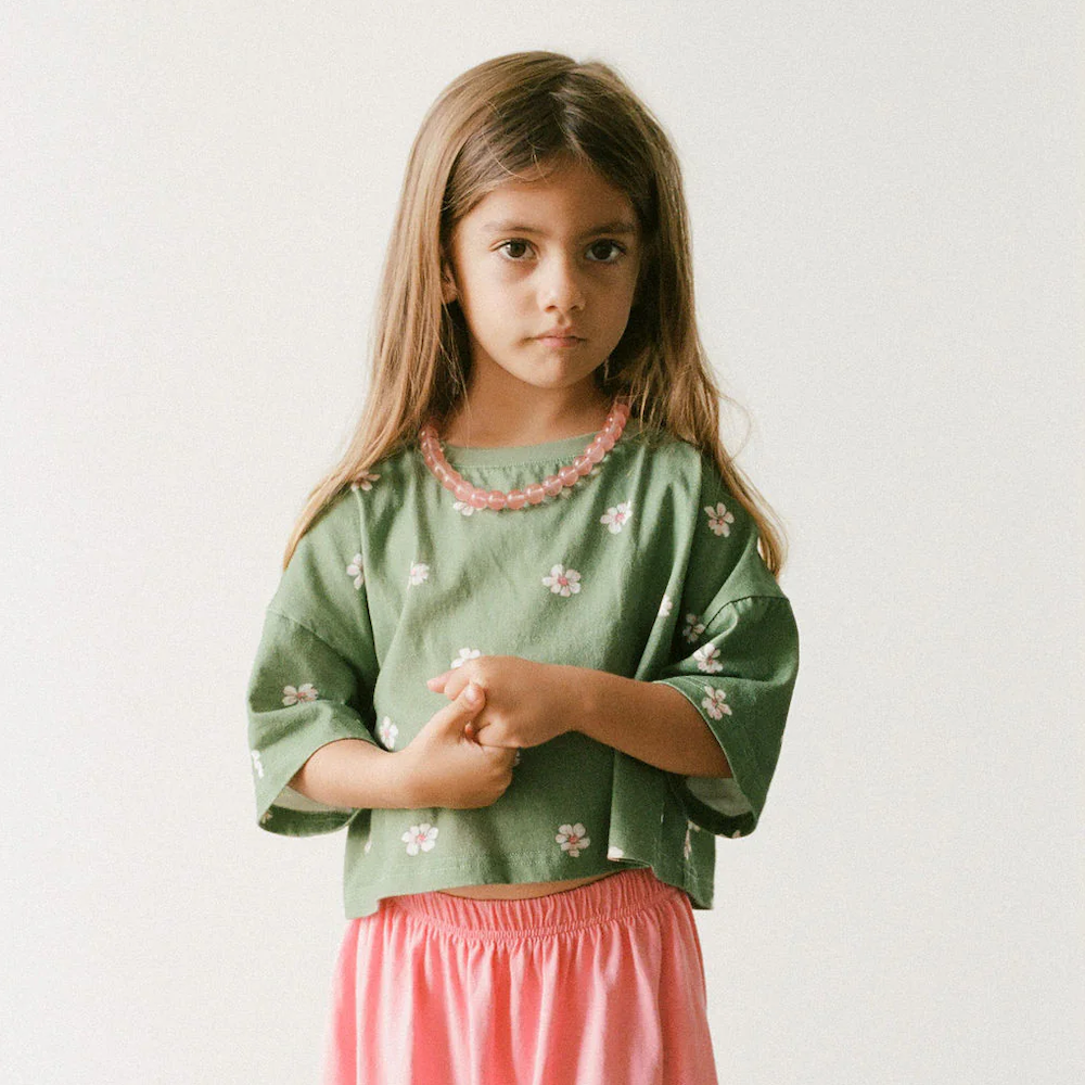 Cropped Tee Field Daisy