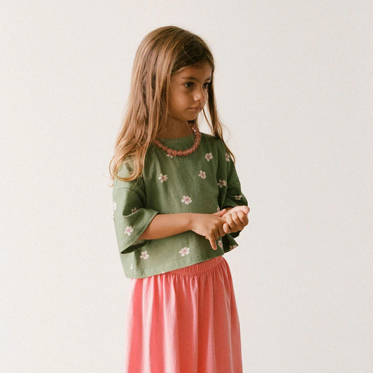 Cropped Tee Field Daisy