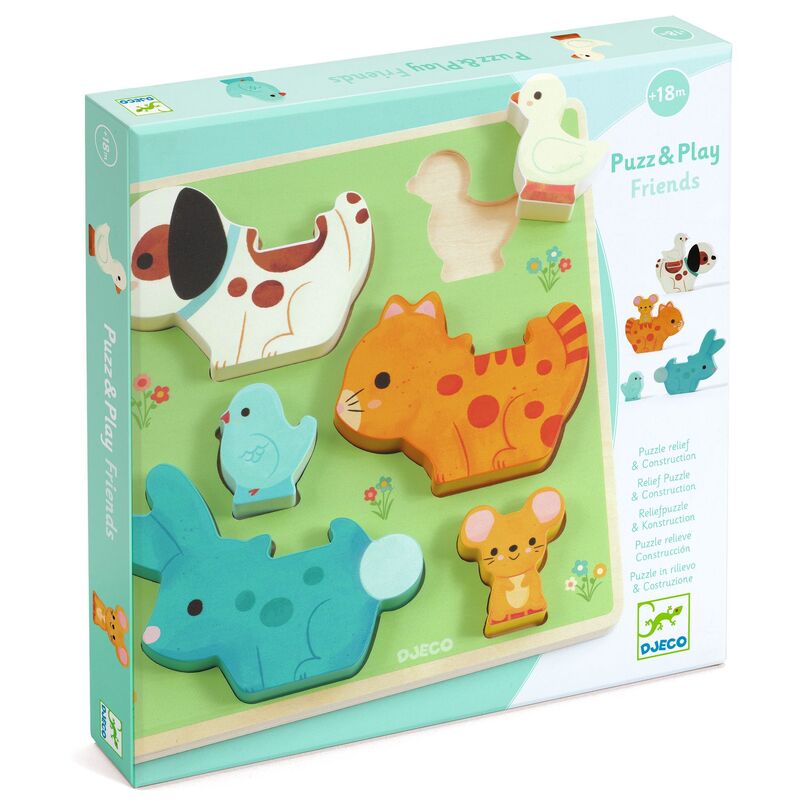 Puzz and Play Friends Wooden Puzzle