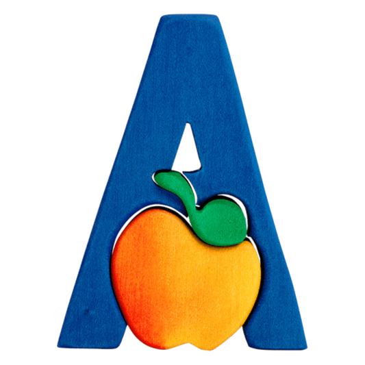 Wooden Puzzle A - Apple