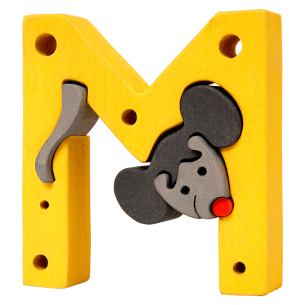 Wooden Puzzle M - Mouse
