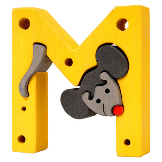Wooden Puzzle M - Mouse
