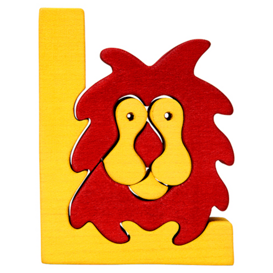Wooden Puzzle L - Lion