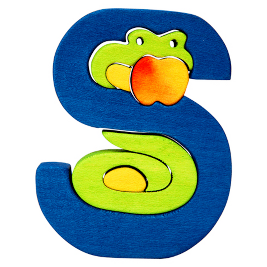 Wooden Puzzle S - Snake