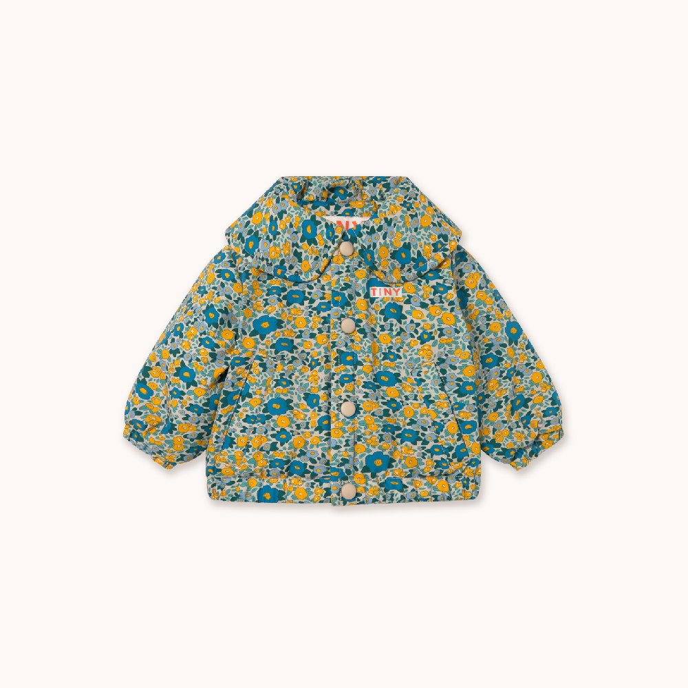 Flower Pattern Baby Padded Jacket Multicolour