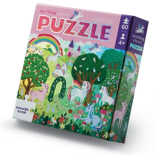 Foil Puzzle 60pc Sparkling Unicorn