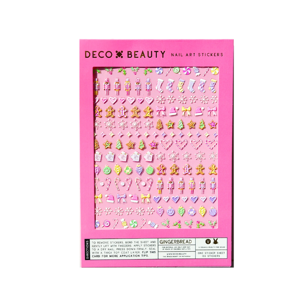 Gingerbread Nail Art Stickers
