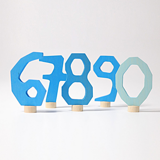 Blue Number Decoration Assorted 1-9 & 0
