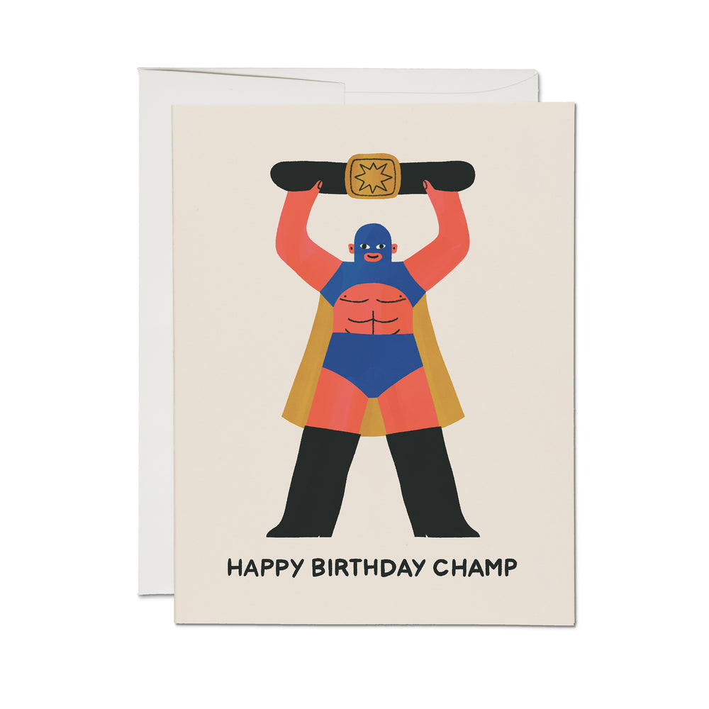 Happy Birthday Champ greeting card