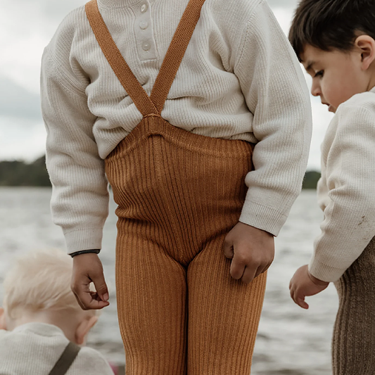 Hippy Footless Cotton Tights Amber