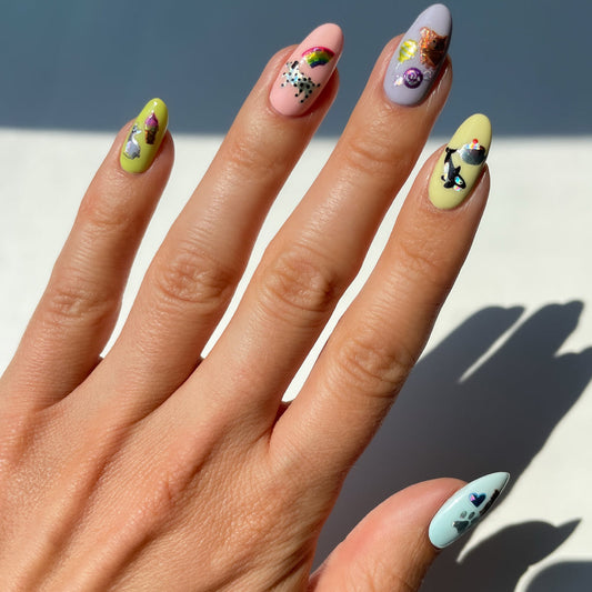 Ice Cream Social Nail Art Stickers