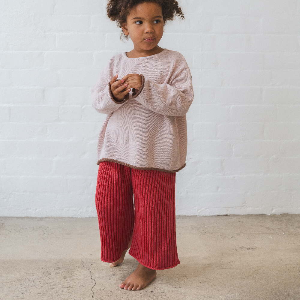 Essential Knit Pants Chilli