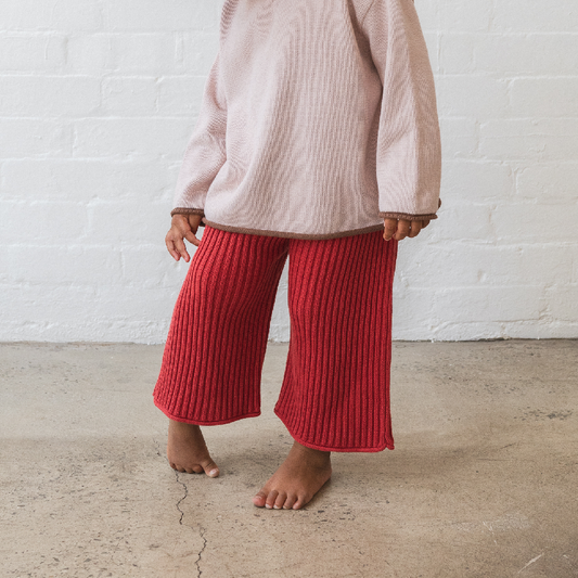 Essential Knit Pants Chilli