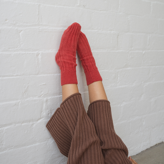 Knit Socks Chilli
