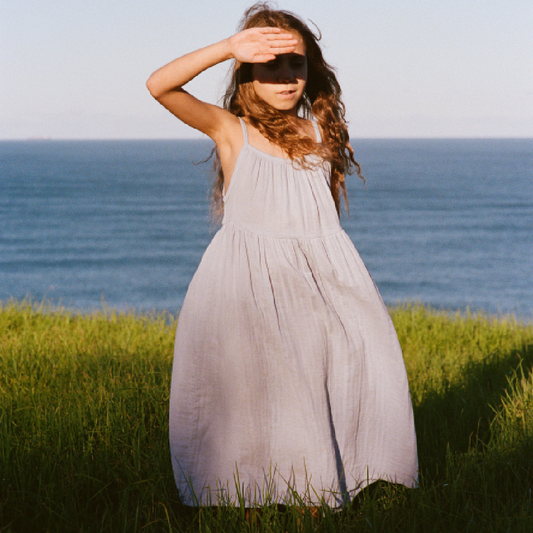 Darcy Dress Pale Indigo