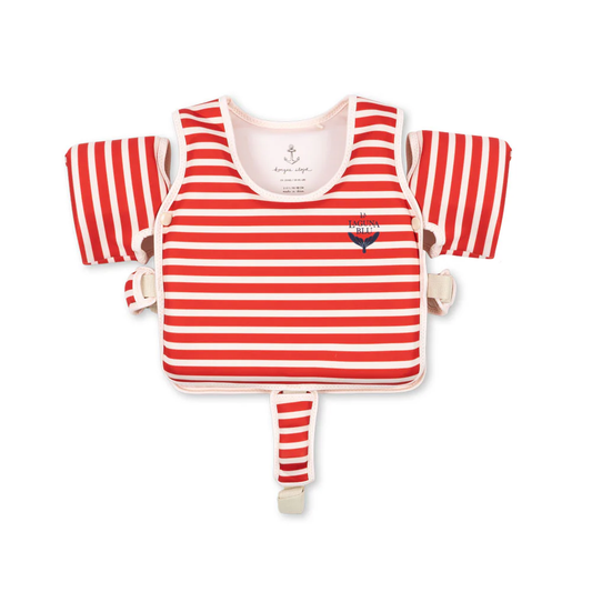 Hollis Swim Water Wings Stripe Rouge
