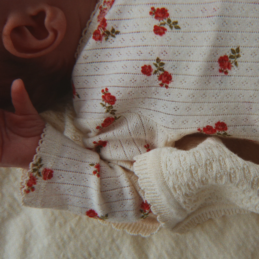 Minnie Newborn Onesie - Rosa Rouge