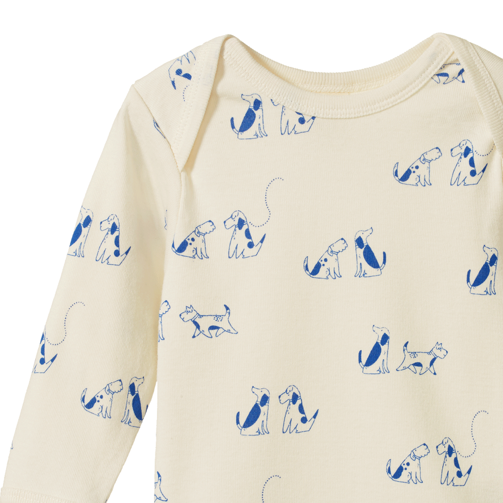 Long Sleeve Bodysuit - Dog Walk Print (alt)