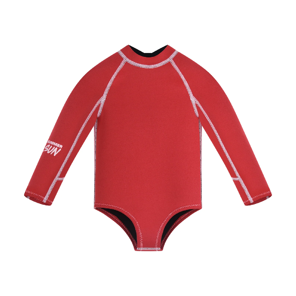 Long Sleeve Paddle Suit Tomato/Powder Pink