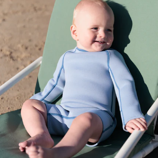 Long Sleeve Springsuit Dusty Blue/Marine