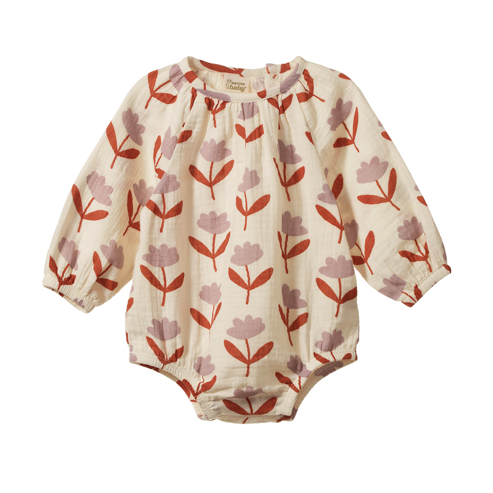Meadow Bodysuit Muslin - Fleurette Print