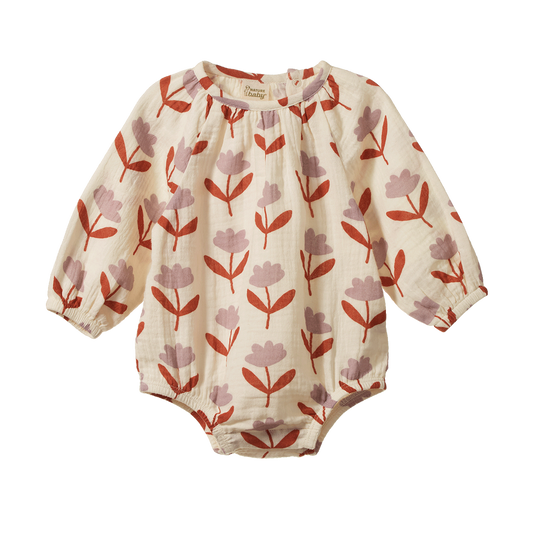 Meadow Bodysuit Muslin - Fleurette Print