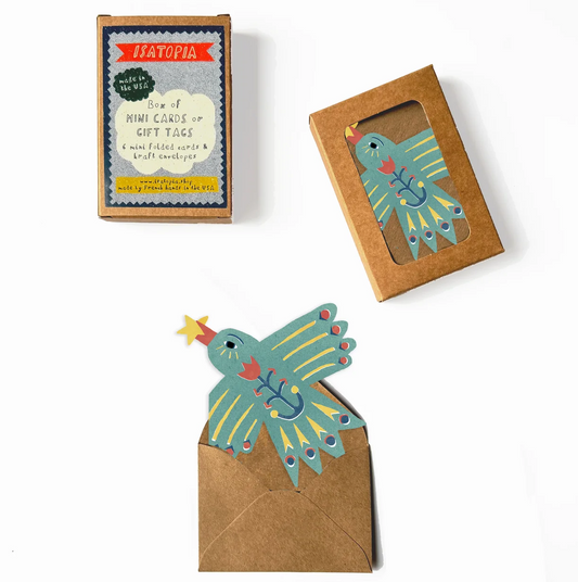Messenger Bird Mini Cards - box of 6