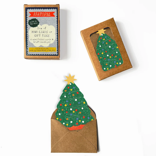 Christmas Tree Mini Cards - box of 6