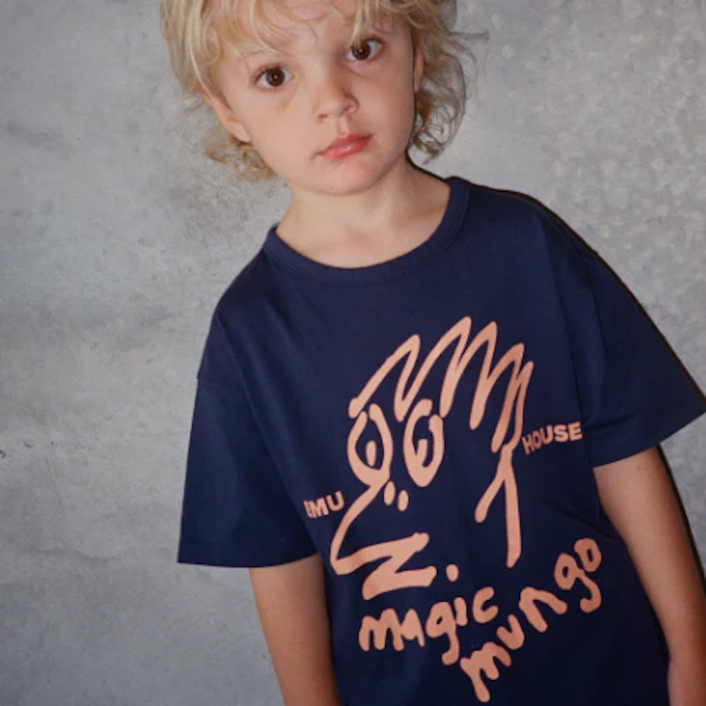 Emu House Eats Tee Dark Blue