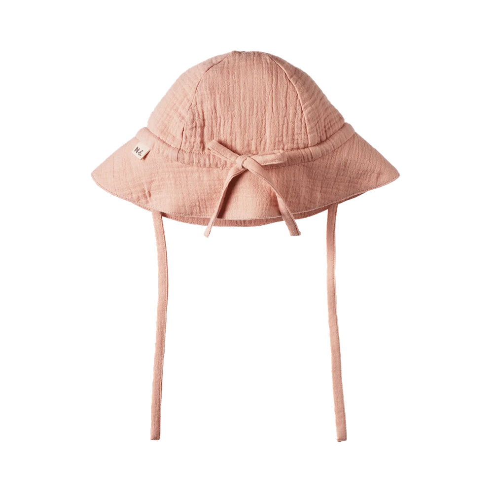 Muslin Sunhat Rose Dust