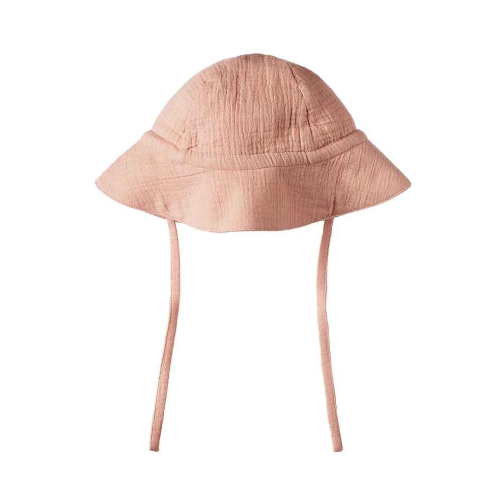 Muslin Sunhat Rose Dust