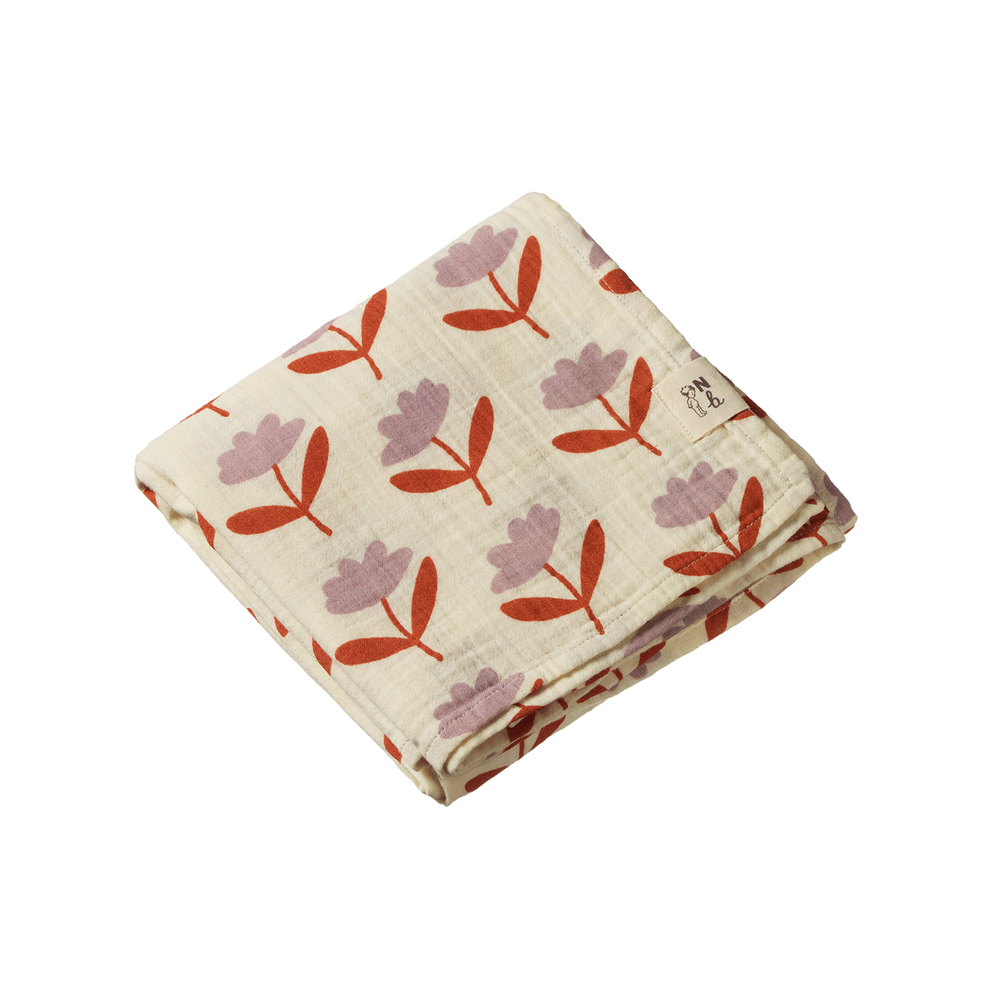 Muslin Wrap - Fleurette Print (alt)