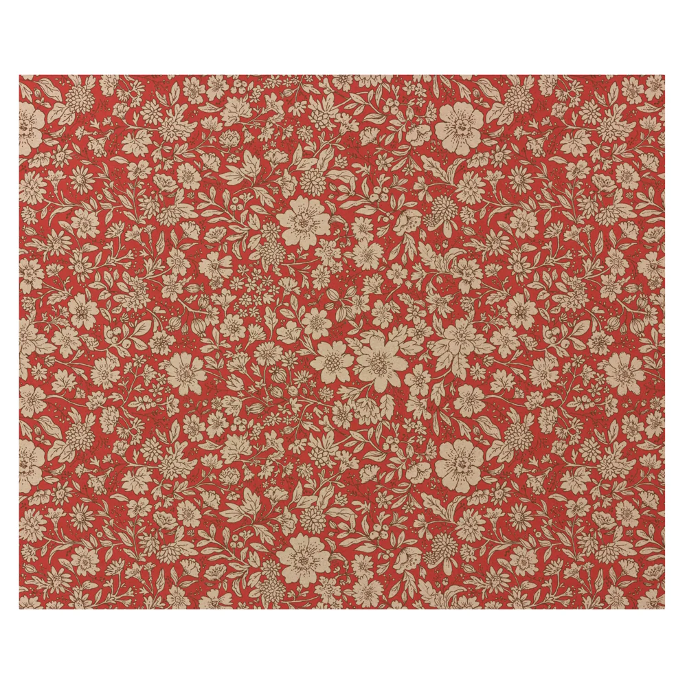 Gift Wrap Blossom Red 10m - In Store Only