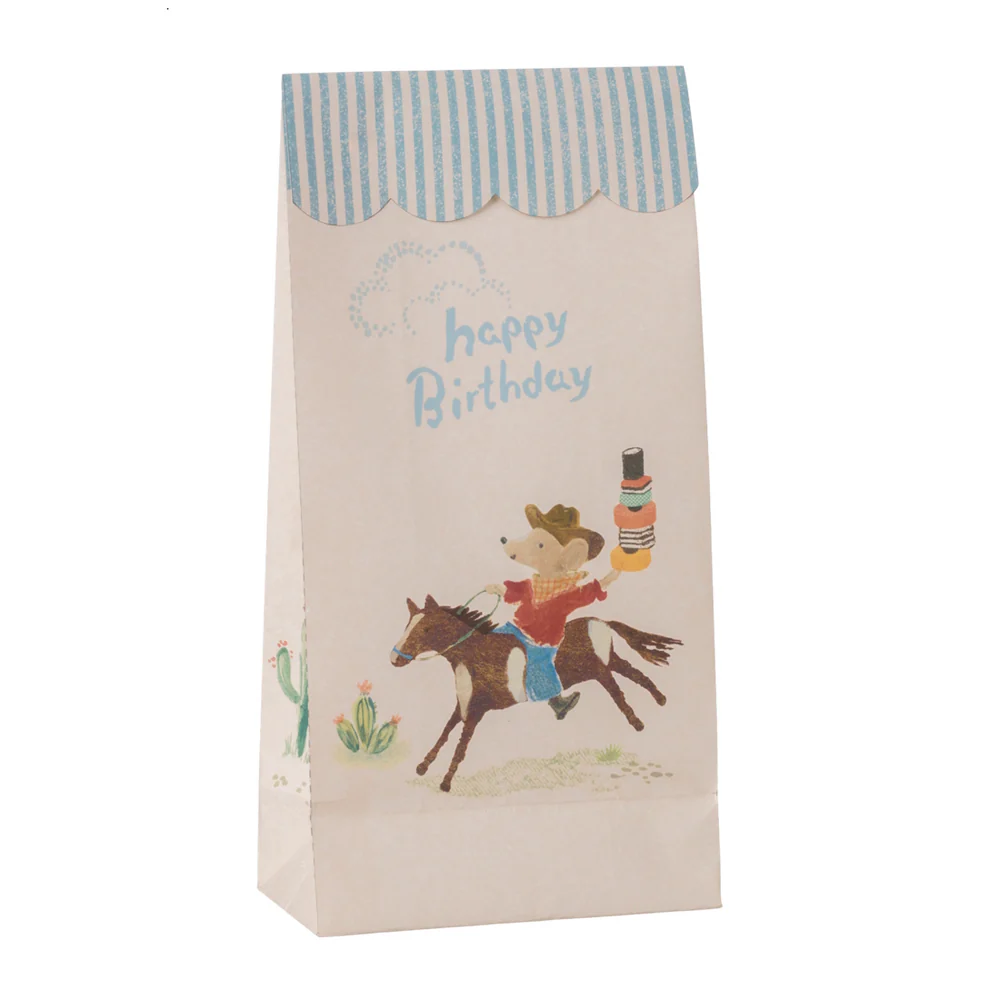 Goodie Bags Happy Birthday Cowboy 12 Pack
