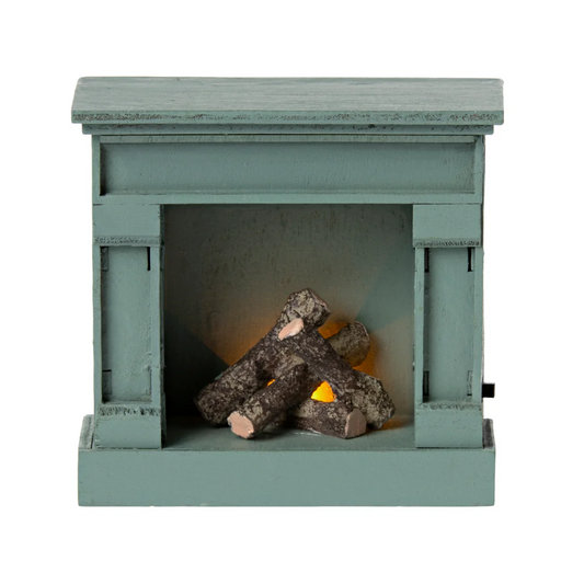 Miniature Fireplace Blue