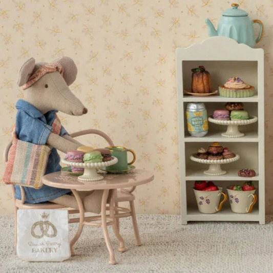 Cafe Set Mouse Big Pale Pink