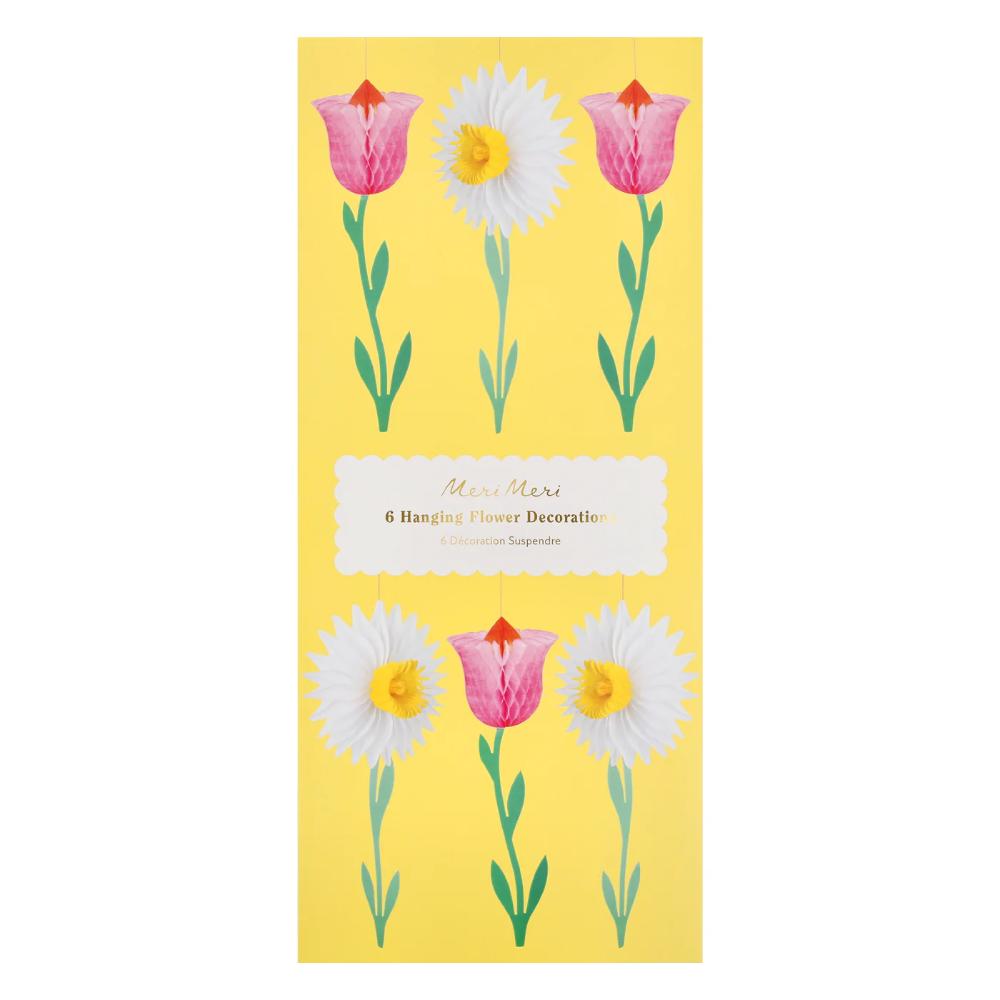 Honeycomb Flower Decorations (Pack of 6)