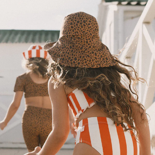 Mini Animal Print Bucket Hat Light Brown