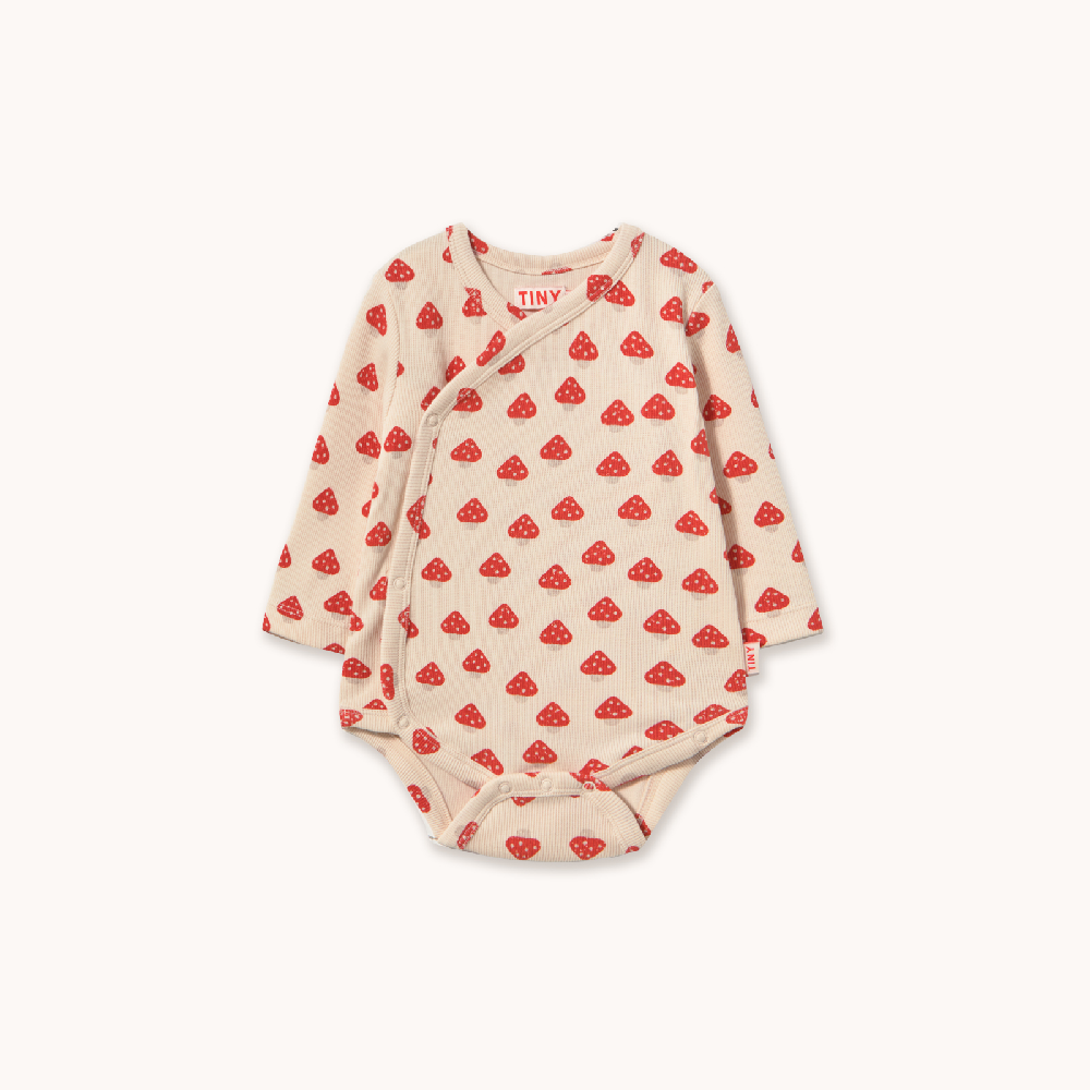 Mini Mushrooms Rib Crossed Body Ivory