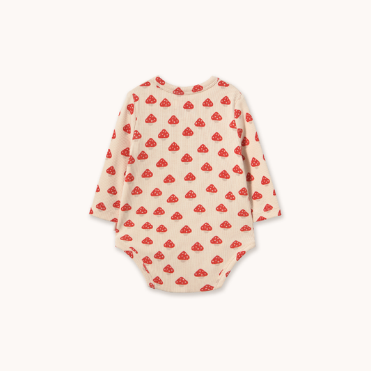 Mini Mushrooms Rib Crossed Body Ivory